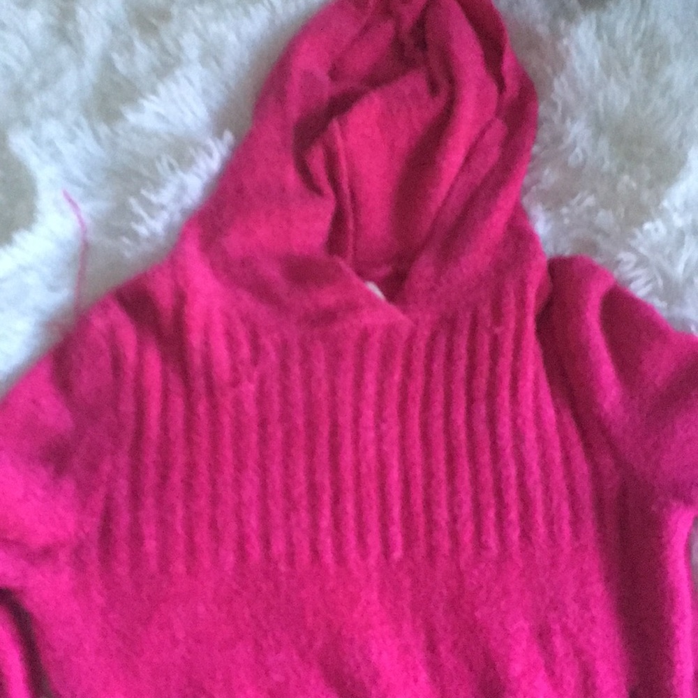 A long sleeve hooded shirt